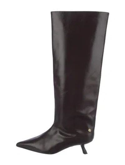 Pre-owned Anine Bing Leather Boots In Brown