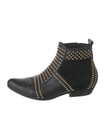Pre-owned Anine Bing Leather Boots In Brown
