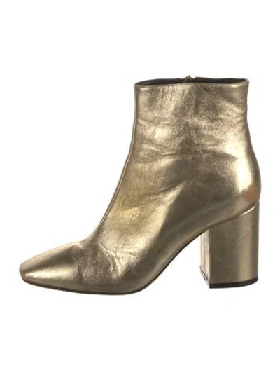 Pre-owned Anine Bing Leather Boots In Gold