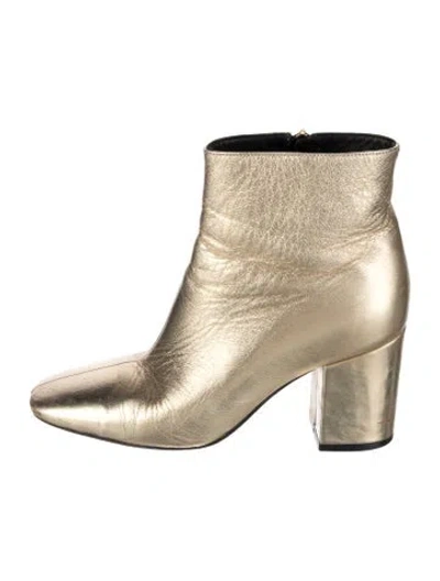Pre-owned Anine Bing Leather Boots In Gold