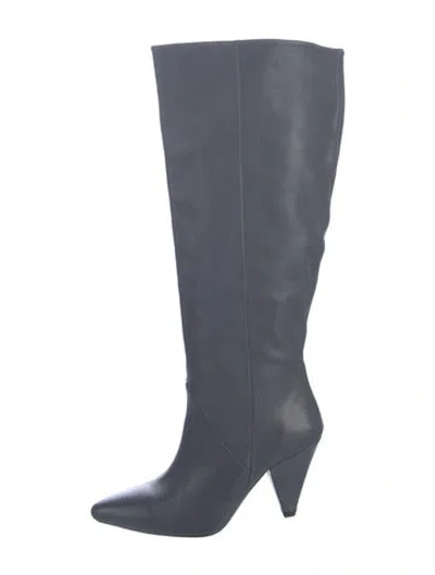 Pre-owned Anine Bing Leather Boots In Gray