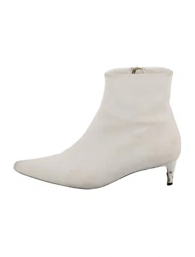 Pre-owned Anine Bing Leather Boots In Neutral