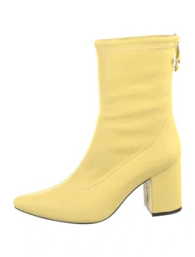 Pre-owned Anine Bing Leather Boots W/ Tags In Yellow