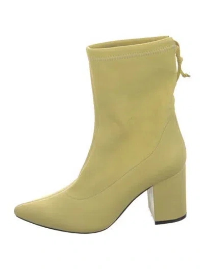 Pre-owned Anine Bing Leather Boots In Yellow
