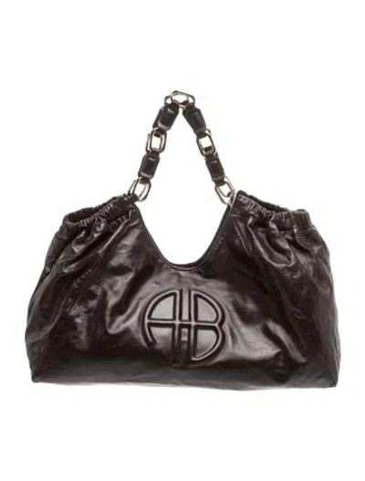 Pre-owned Anine Bing Leather Hobo W/ Tags In Brown
