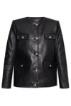 Anine Bing Lydia Leather Jacket In Black