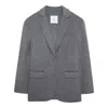 Anine Bing Quinn Blazer In Heather Grey In Gray