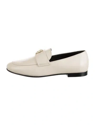 Pre-owned Anine Bing Leather Loafers In Neutrals