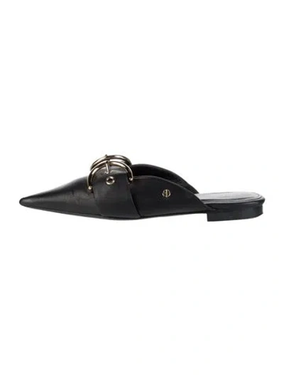 Pre-owned Anine Bing Leather Mules In Multi