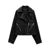 Anine Bing Julie Leather Jacket In Black