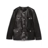 Anine Bing Lydia Leather Jacket In Black