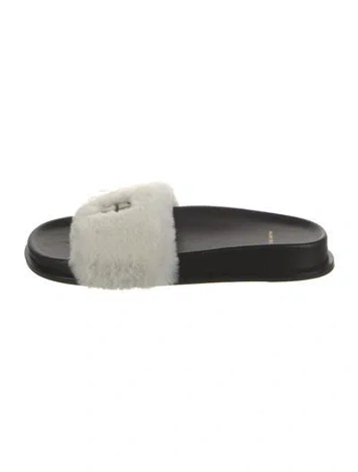 Pre-owned Anine Bing Leather Printed Flats In Multi