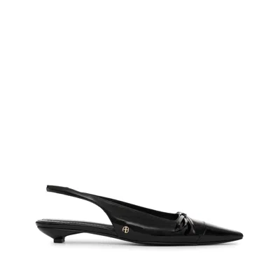 Anine Bing Zoey Slingback Pumps In Black