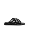 Anine Bing Lizzie Leather Cross-strap Slides