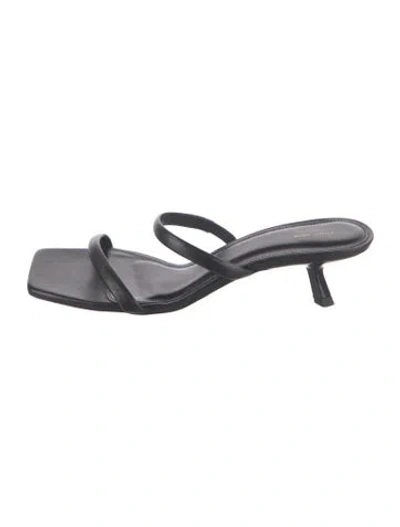Pre-owned Anine Bing Leather Sandals In Grey