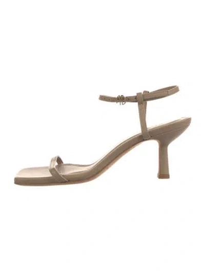 Pre-owned Anine Bing Leather Sandals In Neutral