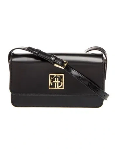 Pre-owned Anine Bing Leather Shoulder Bag In Black