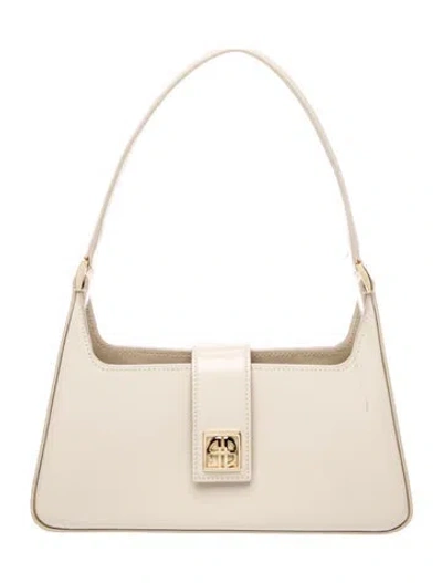 Pre-owned Anine Bing Leather Shoulder Bag In Neutral