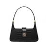 Anine Bing Elly Snake Embossed Leather Shoulder Bag