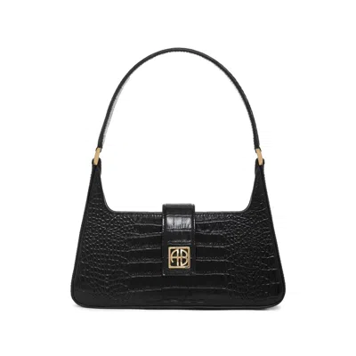Anine Bing Lou Shoulder Bag In Black