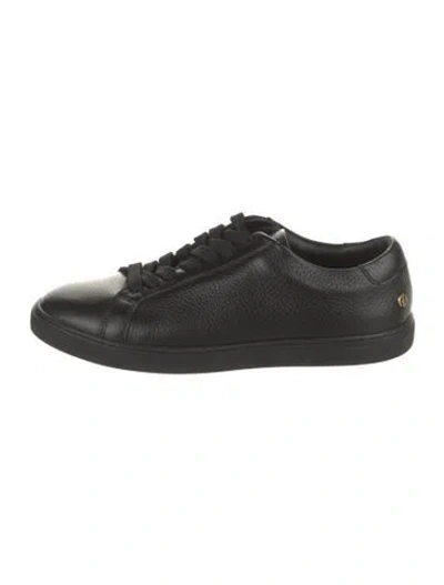 Pre-owned Anine Bing Leather Sneakers In Black
