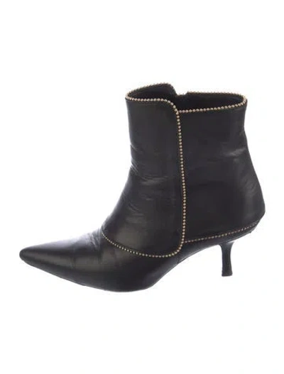 Pre-owned Anine Bing Leather Studded Accents Boots In Multi