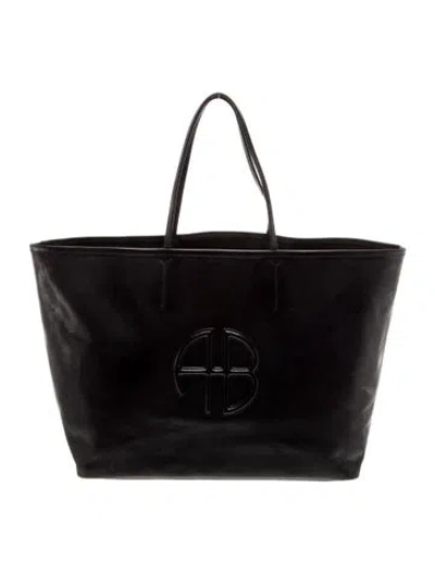 Pre-owned Anine Bing Leather Tote In Black