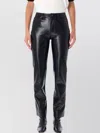 Anine Bing Leather Trousers With Pockets And Loops In Black