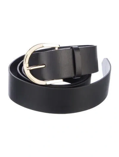 Pre-owned Anine Bing Leather Waist Belt In Black