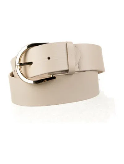 Pre-owned Anine Bing Leather Waist Belt In Neutrals