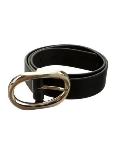 Pre-owned Anine Bing Leather Waist Belt W/ Tags In Black