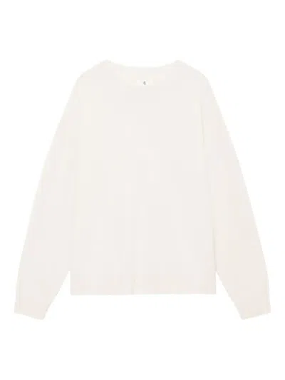 Anine Bing Lee Crew-neck Cashmere Sweater In Neutral
