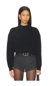 Anine Bing Lee Crew Sweater In Black