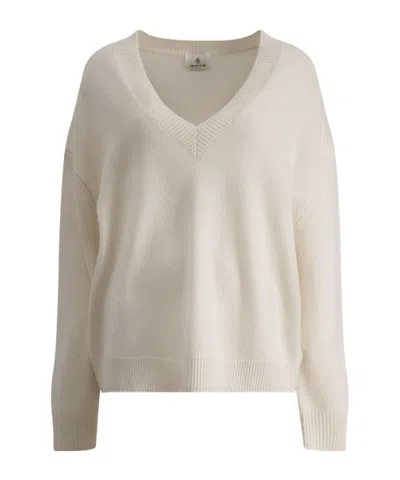 Anine Bing Lee V-neck Cashmere Jumper In White