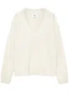 Anine Bing Kaschmirpullover Mit V-ausschnitt In White