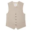 Anine Bing Lena Vest In Sand In Beige