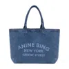Anine Bing Leo Shopper Bag In Blue
