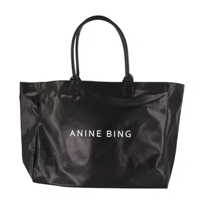 Anine Bing Leo Shopper Bag -  - Cotton - Black
