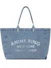 Anine Bing Leo Tote Bag In Blue