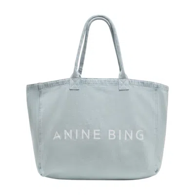 Anine Bing Leo Tote Bag In Blue