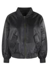 Anine Bing Womens Leon Relaxed-fit Woven Jacket Black Xs In Black