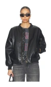 Anine Bing Leon Bomber In Black
