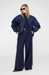 Anine Bing Leon Bomber In Blue
