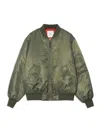 Anine Bing Leon Bomber In Green Polyester In Dark Green