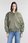Anine Bing Leon Bomber In Army Green In Green