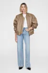 Anine Bing Leon Bomber In Sepia In Brown