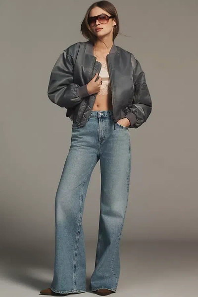 Anine Bing Leon Bomber Jacket In Neutral