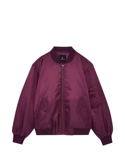 Anine Bing Leon Bomber In Purple