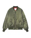 Anine Bing Leon Bomber In Green Polyester In Green