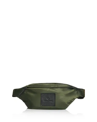 Anine Bing Leon Small Nylon Waist Bag In Green